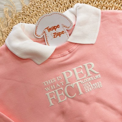 Conj. Casaco de Moletom com Gola Polo Perfect e Calça Legging Losangos - Rosa